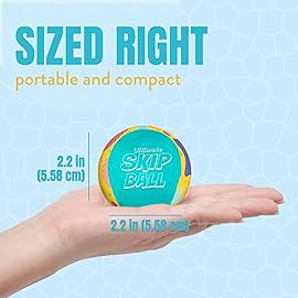 Activ Life 2 Pack Skip Balls, Fun Beach Games for Adults and Family Swimming Pool Dive Toys for Kids, Adult Beach Toys, Water Toy for Kid (Yellow Shell)