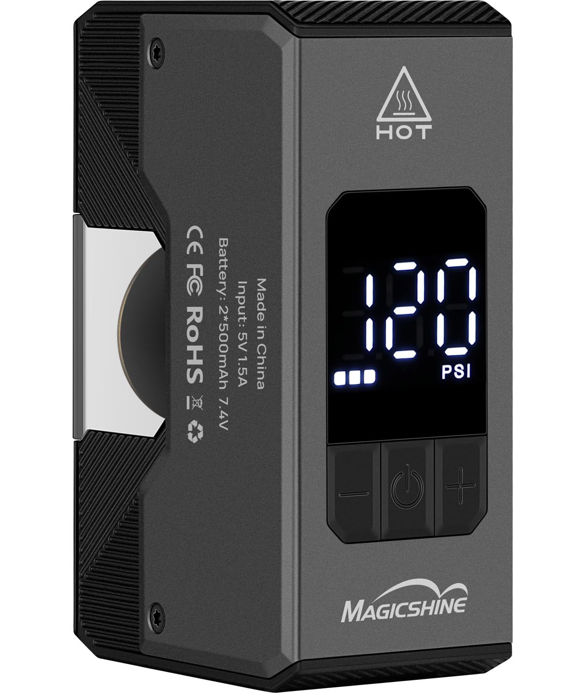 Minipompa elektryczna MagicShine Airro z wbudowanym cyfrowym manometrem 8 bar/120 psi