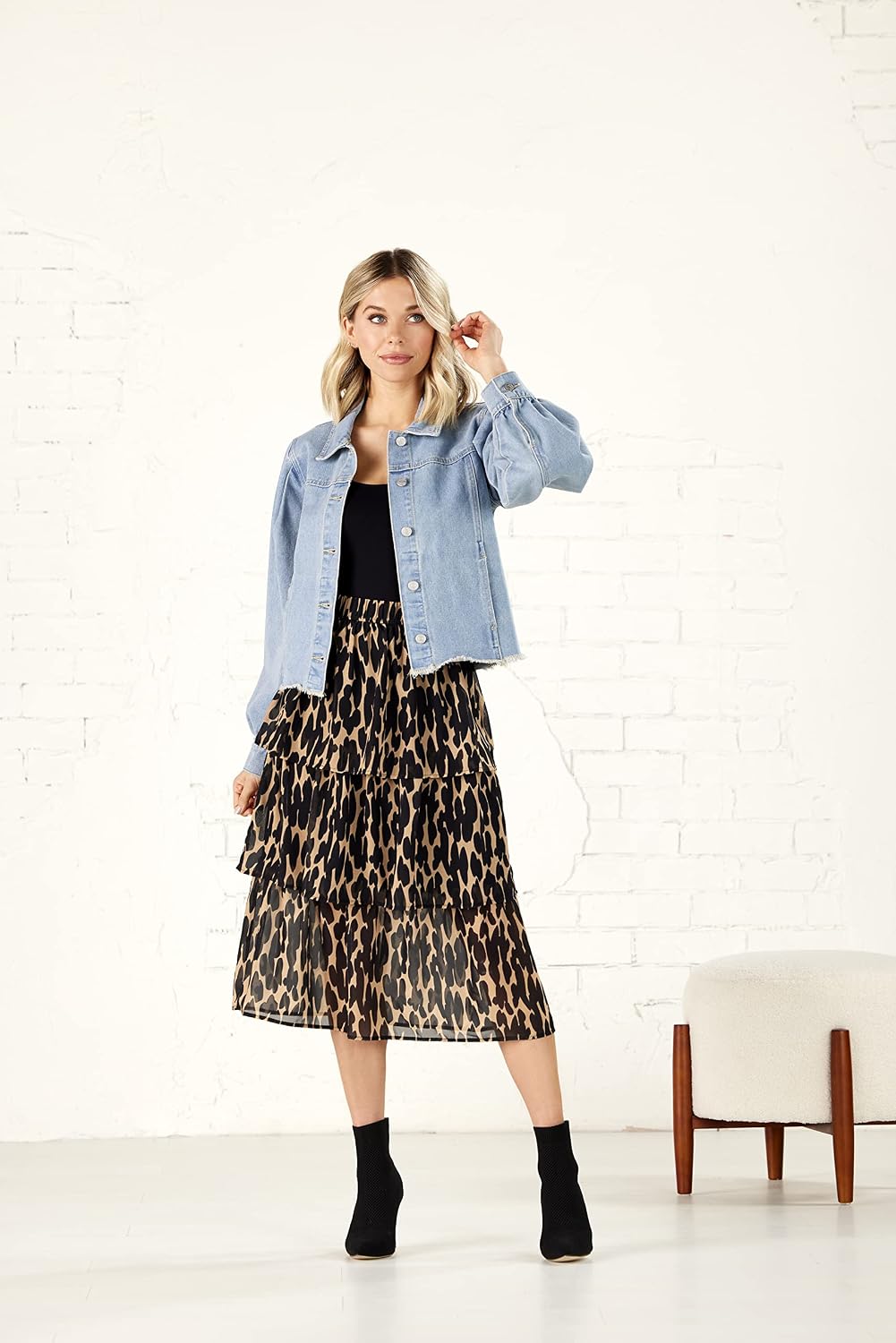 Mud Pie Women's Florence Womens Denim Jacket