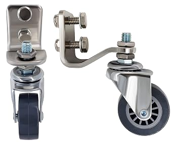 Ultimate Washer Replacement Castors for General Pump GP Hammerhead 18, 20" Surface Cleaners, 2-Pack