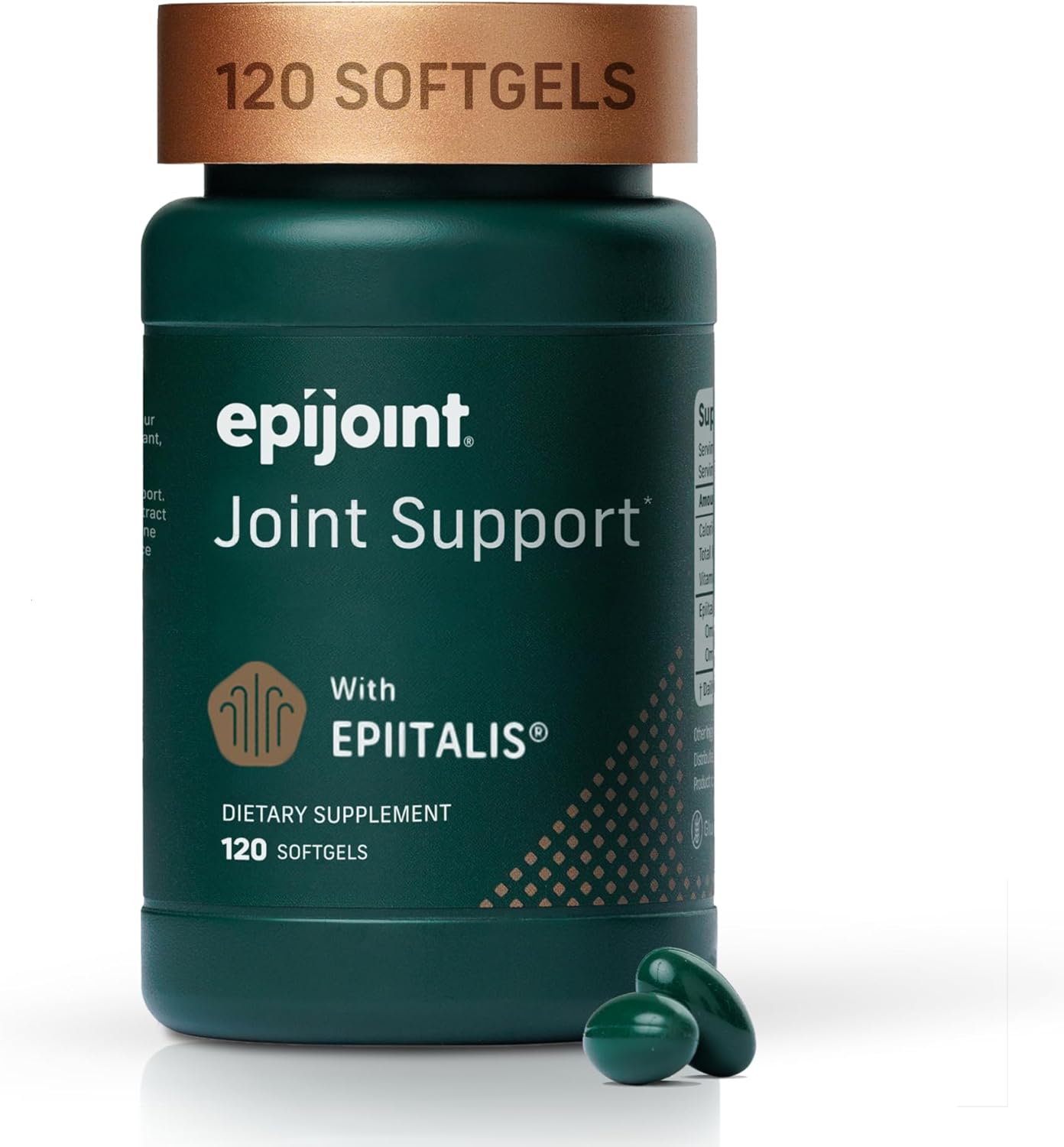 Joint Support – Supports Mobility & Osteoarthritis – May Help Reduce Inflammation with Patented Epiitalis – 120 Capsules