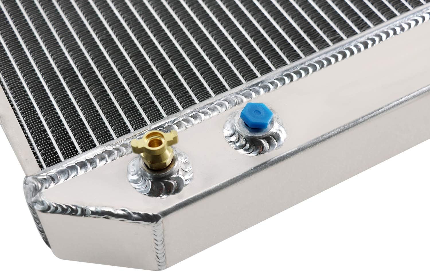 CoolingMaster 3 Row Aluminum Radiator Compatibe with 1971-1978 Dodge D100 D150 D200 W100 W200 V8 5.2L 5.9L