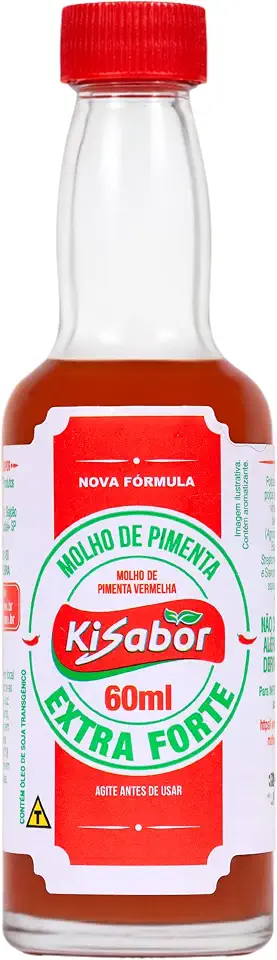 KiSabor, Molho de Pimenta Extra forte, 60 Gramas