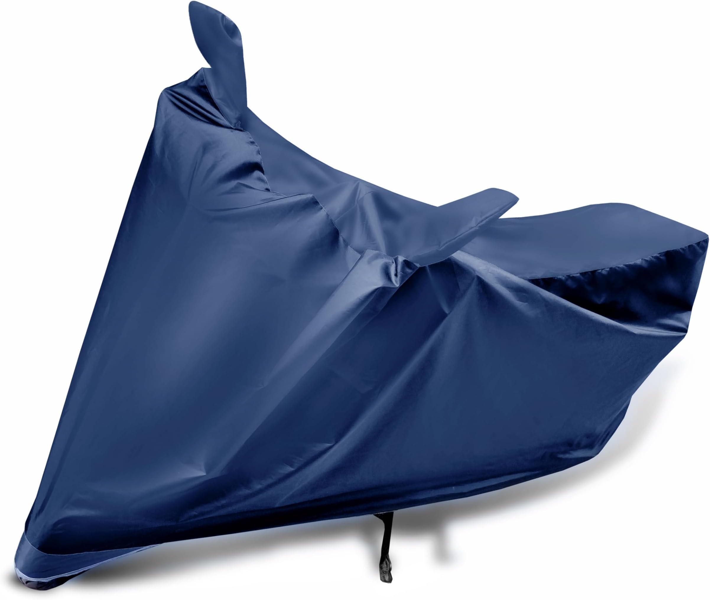 Auto Hub Bike Cover Compatible with Yamaha SZ-S, Heatproof, Mirror Pocket, Belt & Buckle, SZ-S Bike Cover - 1 Unit, Plain Navy