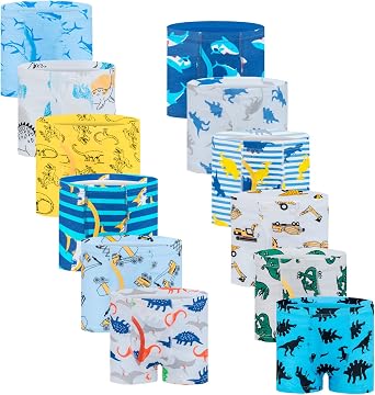 JackLoveBriefs Boys Boxer Brief Underwear Toddler Pack of 12