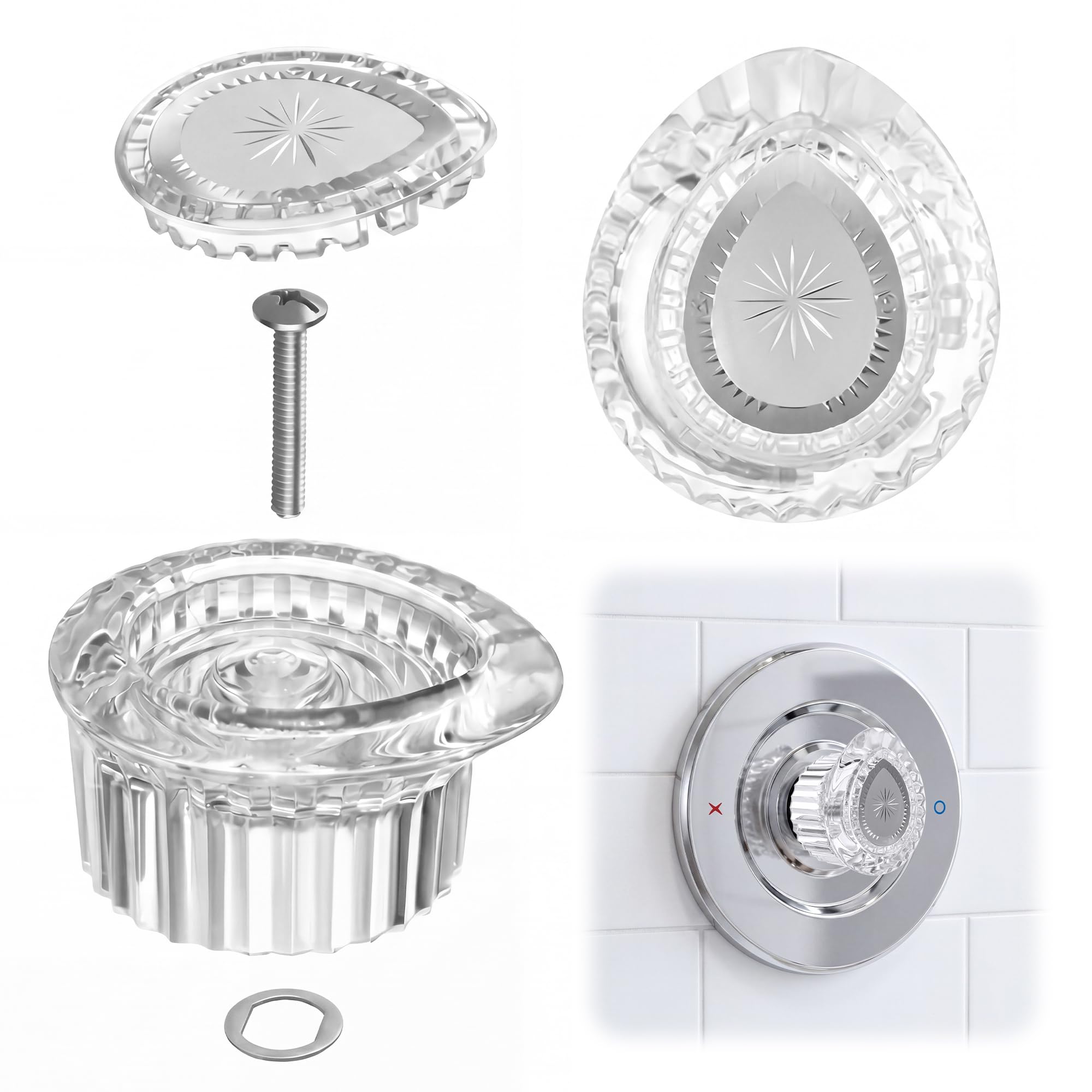 Insert chromé Moen 100710 Enhon pour moderniser la douche de la salle de bain familiale