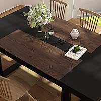 Vista 6 de ECACAD Mesa de conferencias de 7 pies para 6-8 personas, mesa de reuniones rectangular grande, mesa de seminarios moderna para oficina, sala