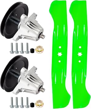 46 inch Deck Spindle Blade Rebuild Kit Fit for Cub Cadet XT1-LT46 XT2-LX46 Craftsman MTD T240 T225 T8200 T8600 T3100 T2800 Lawn Mower Replaces 918-06977 618-06977 918-06977A 742-04290 942-04244