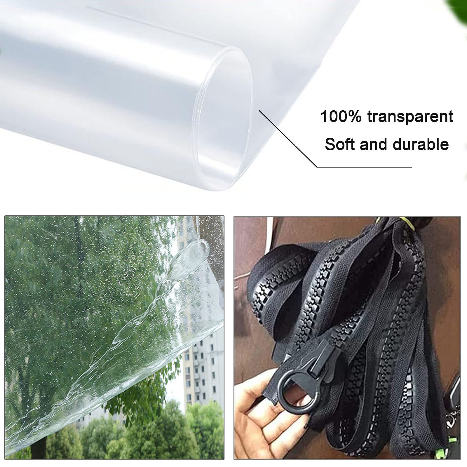 Buiten Zeildoek Gordijn Transparant,Pvc Zware Waterdichte Zeildoek