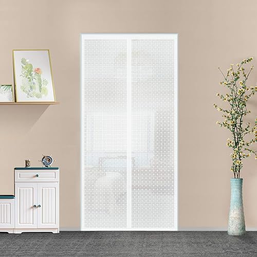 Miniatura 9 de Cortina aislante para puerta, térmica, magnética, autosellante, para invierno, para cocina, dormitorio, sala de aire acondicionado, manos libres, se