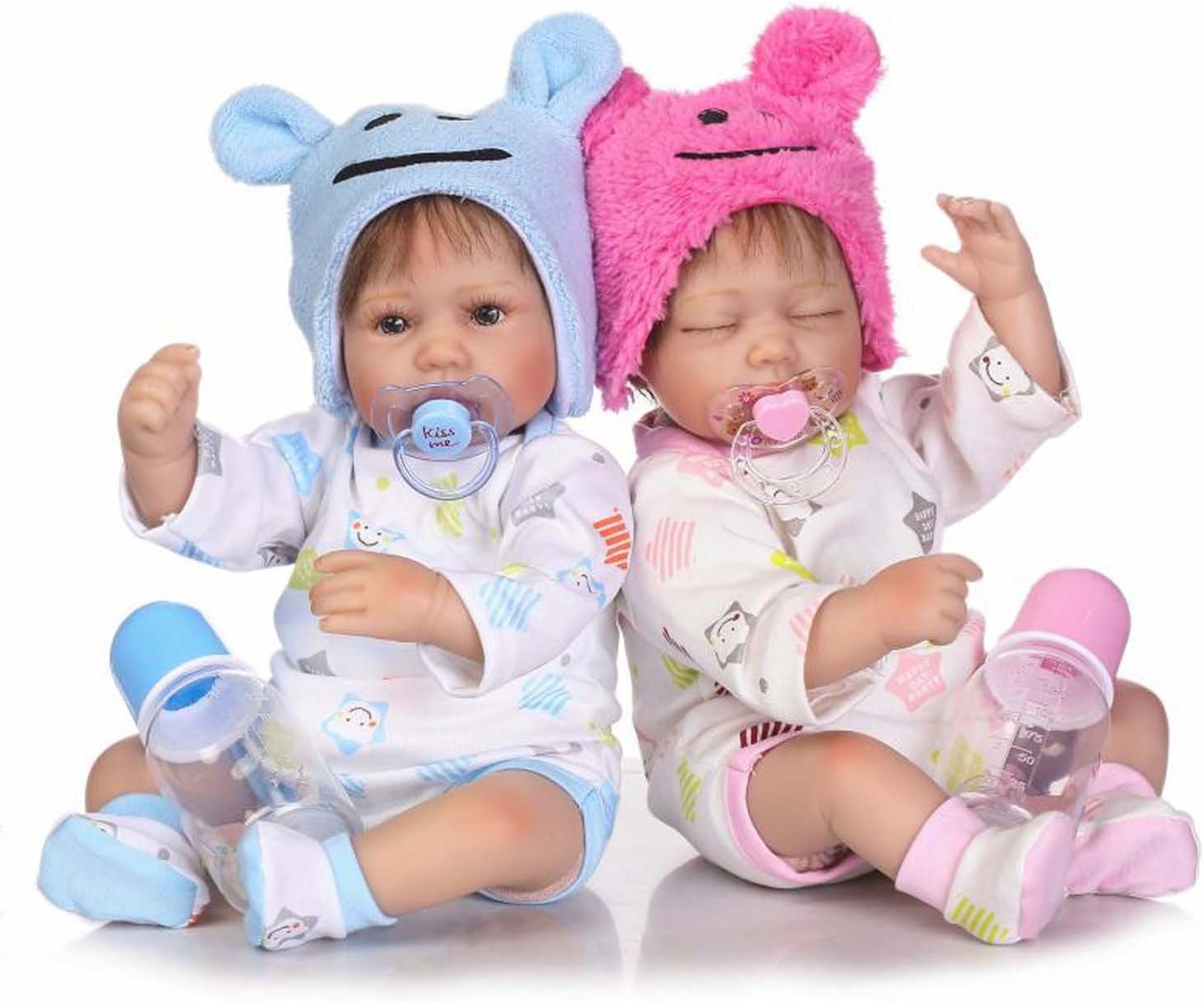 TERABITHIA16 inches Lifelike Reborn Preemie Baby Boy Girl Dolls Newborn Twins