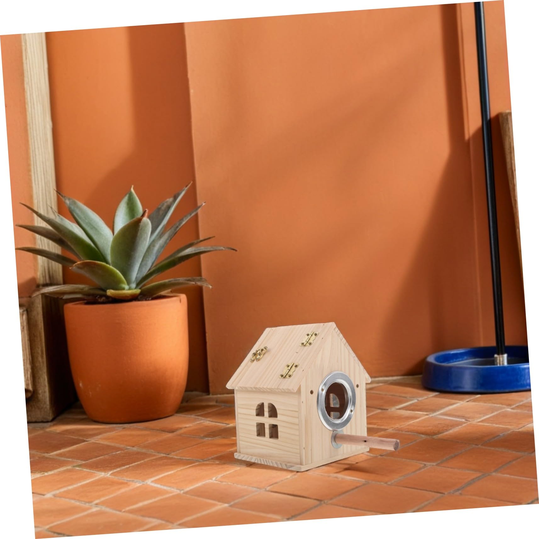 ifundom Wood Bird Breeding Box in con Accesso Facile e Chiusura per Pappagallini Cocorite Calopsitte e Uccelli Selvatici Dimensioni per Nido Confortevole e Pulizia
