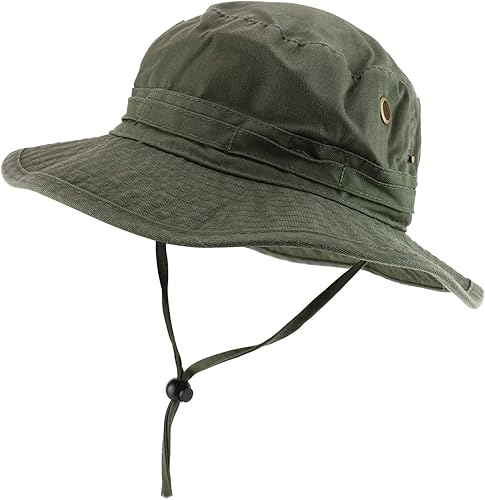 Miniatura 9 de Sombrero de caza de cubo lavado de sarga de algodón con correa de barbilla