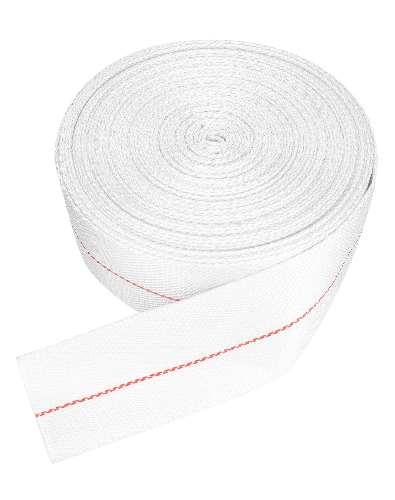 QWORK Manguera de retrolavado, manguera de descarga flexible de 2 pulgadas de diámetro interior x 100 pies, manguera de agua plana de poliéster ligero, mangueras de bomba de sumidero, manguera de