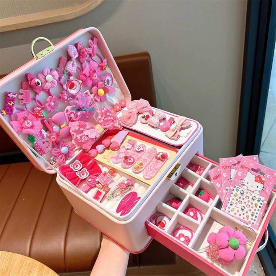 Amazon | [HERUNKUWA]ヘアアクセサリー セット ジュエリーボックス