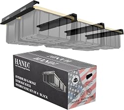 HANDT Overhead Garage Storage Rack, Connectable Heavy Dut…