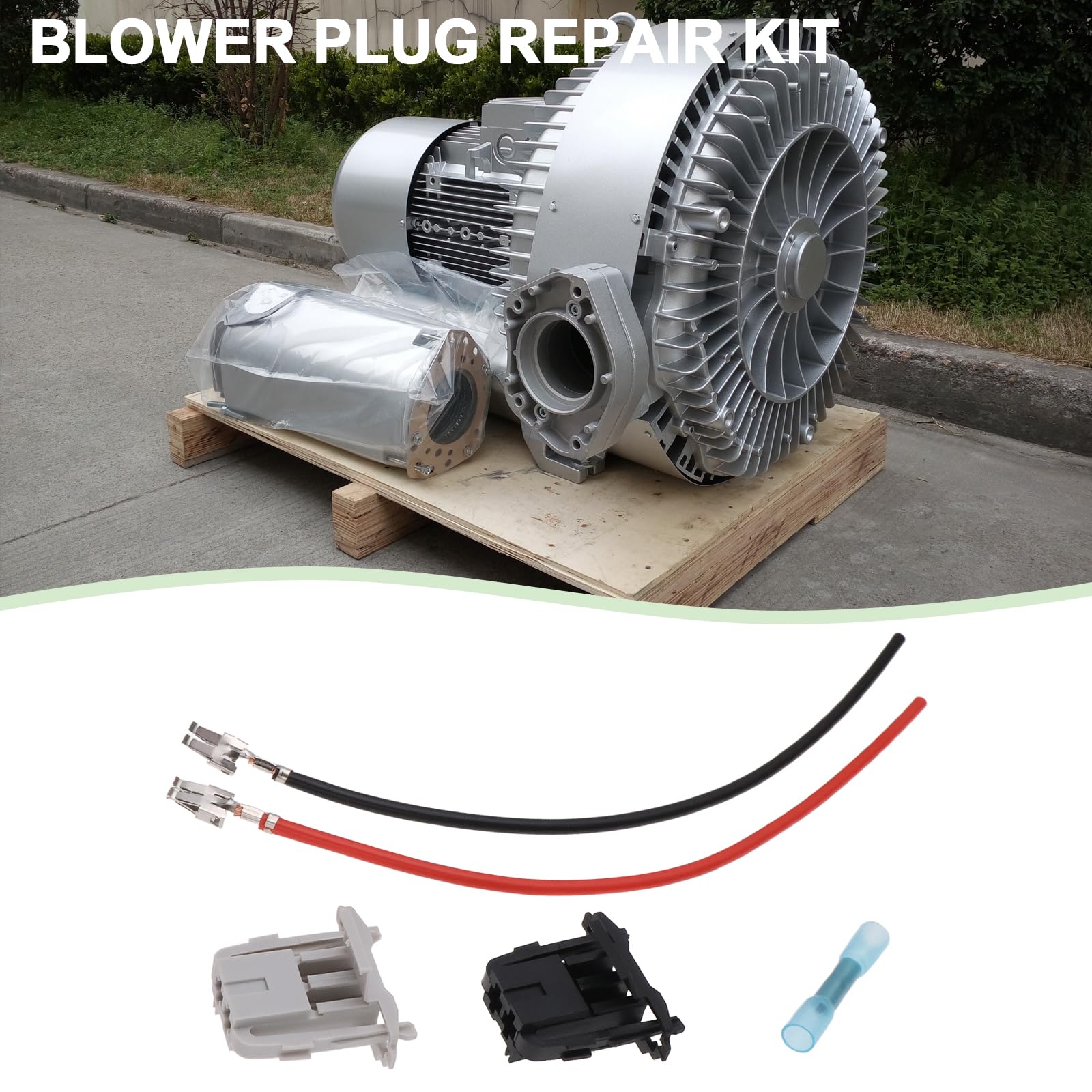 Kit Riparazione Spina Cablaggio ECSiNG Per Ventilatore Auto – Compatibile Con Opel Corsa D E Fiat Punto, Connettore Per Resistore E Motore Soffiante