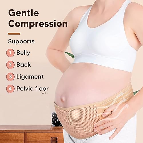 Miniatura 2 de sugfon Banda para el vientre de maternidad, cinturón de apoyo para embarazo, soporte transpirable para el vientre para mujeres embarazadas, cinturón