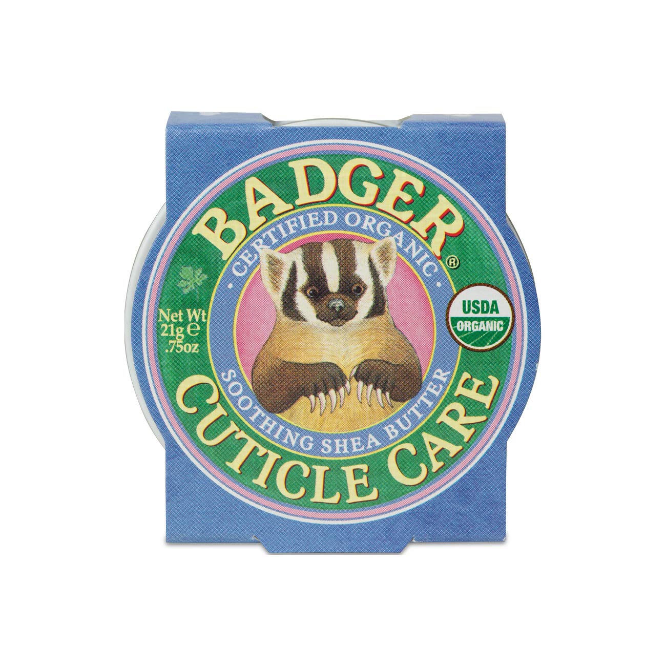 Badger - Cuticle Care, Soothing Shea Butter Cuticle Balm, Certified Organic, Nourish and Protect Cuticles and Nails, Fingernail Care, Protect Dry Splitting Cuticles, 0.75 oz : Beauty & Personal Care