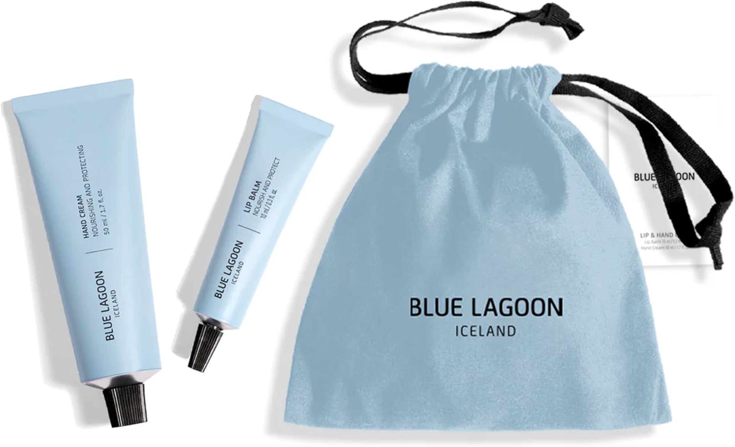 - Blue Lagoon Skin Science - Hand Cream + Lip Balm Care Set | Sustainable, Bioactive Luxury Skincare