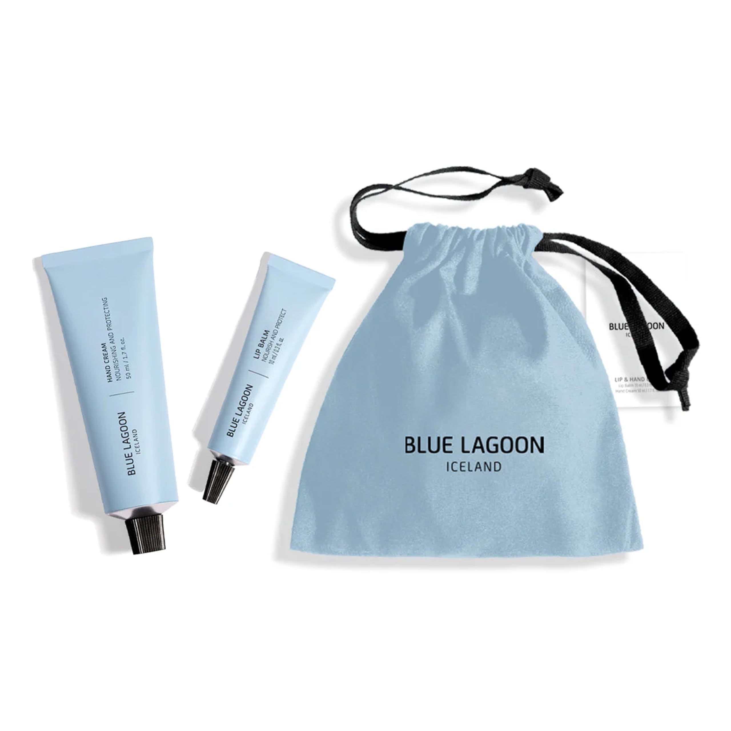 Blue Lagoon Skin Science - Hand Cream + Lip Balm Care Set | Sustainable, Bioactive Luxury Skincare