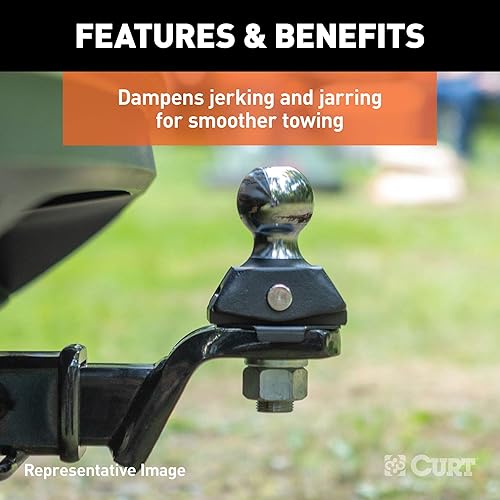 Miniatura 5 de CURT RockerBall - bola de remolque con enganche de cojín