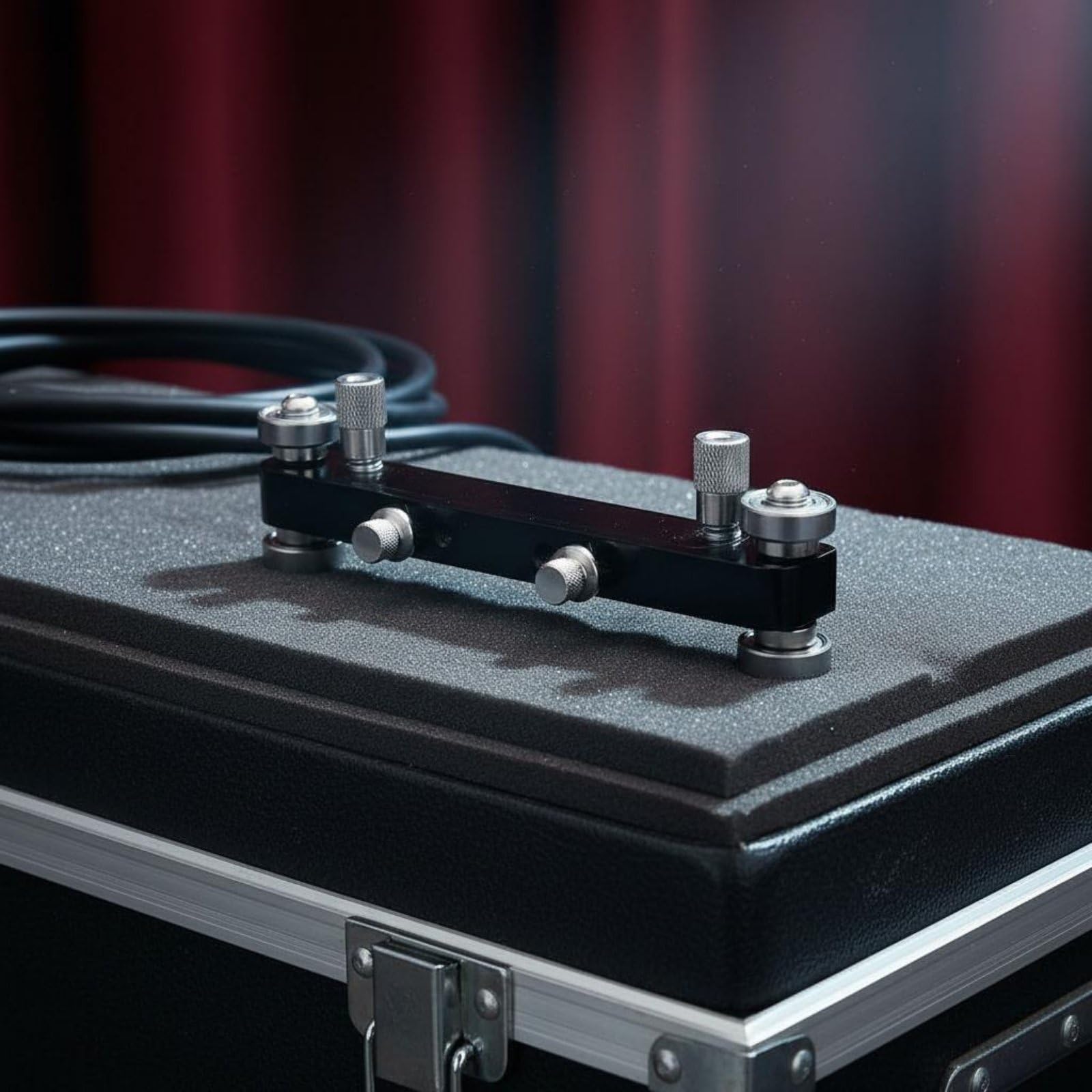 Herramienta de Nivelación Profesional para Guitarra con Rodillos y Tornillos Ajustables para Cejuela y Puente Accesorio de Mantenimiento , Plata