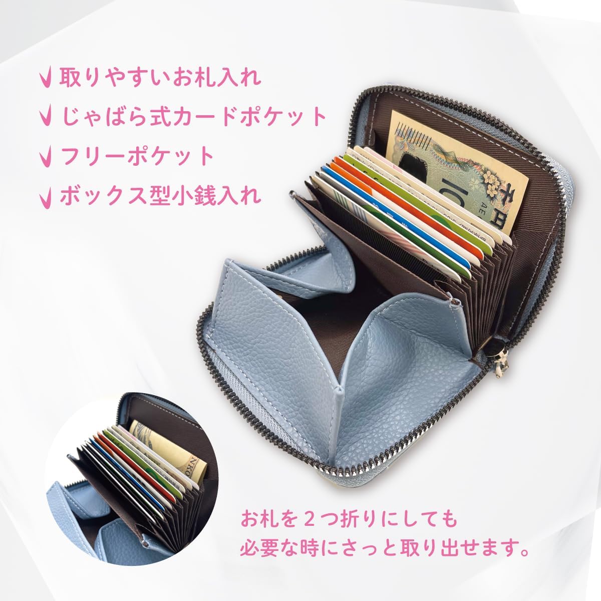 Amazon | 【LALA】MiniWallet ミニウォレット 選べる6カラー【ミニ
