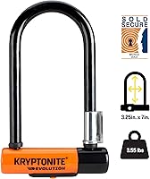 Vista 9 de Kryptonite Evolution Mini-7 - Cerradura en U para bicicleta con cable de seguridad de 4 pies, 0.276 in máximo, grillete de acero de rendimiento