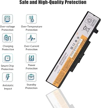 LJO-EEIH L11S6Y01 Laptop Battery for Lenovo IdeaPad Y480 Y580 G480 G580 Z380 Z480 Z580 Z585 Compatible P/N:L11L6Y01 L11P6R01 L11M6Y01 L116Y01 L11S6F01 L11L6F01