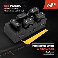 Vista 5 de A-Premium Master - Interruptor de elevalunas eléctrico para lado del conductor compatible con Ford F-150 2004-2008, Expedition 2003-2006, Crown