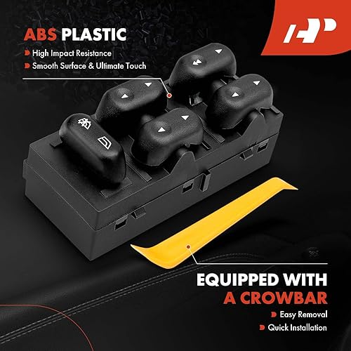 Miniatura 5 de A-Premium Master - Interruptor de elevalunas eléctrico para lado del conductor compatible con Ford F-150 2004-2008, Expedition 2003-2006, Crown