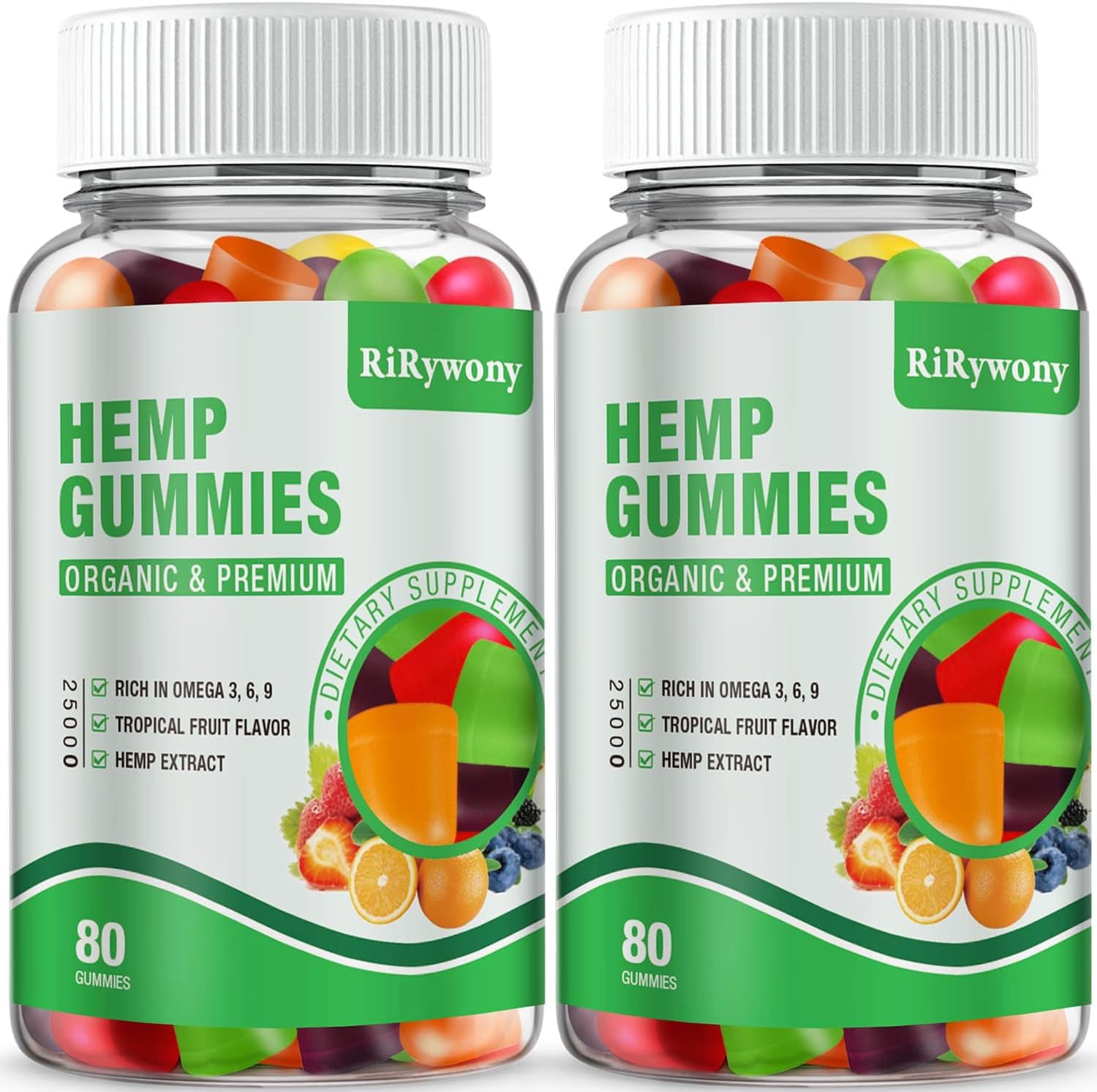 RiRywony Health 2-Pack Hemp Gummies