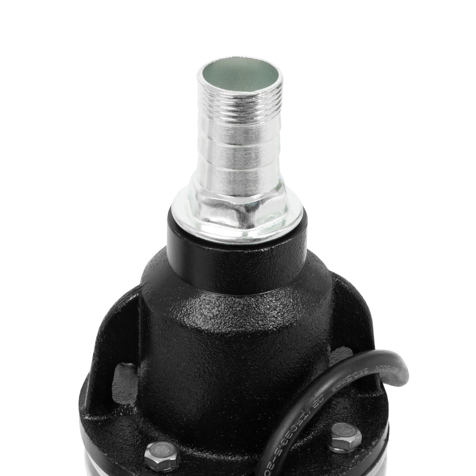 EBERTH Bomba de pozo profundo 4" de acero inoxidable, eléctrica 750W, diámetro 4 pulgadas (10cm), rosca de conexión 1 1/4 pulgadas, cable de alimentación 15m, profundidad de trabajo máx. 15m