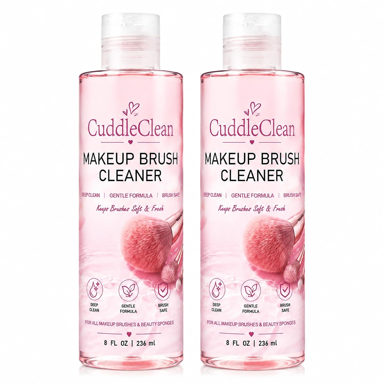 Makeup Brush Cleaner for Cosmetic Brushes & Beauty Sponges 8 Fl Oz