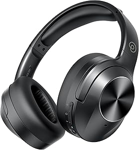 Pro‑level Hybrid Active Noise Cancelling Headphones with HiFi Sound, Upgrade Wireless Bluetooth Headphones with ENC Mic Ov…