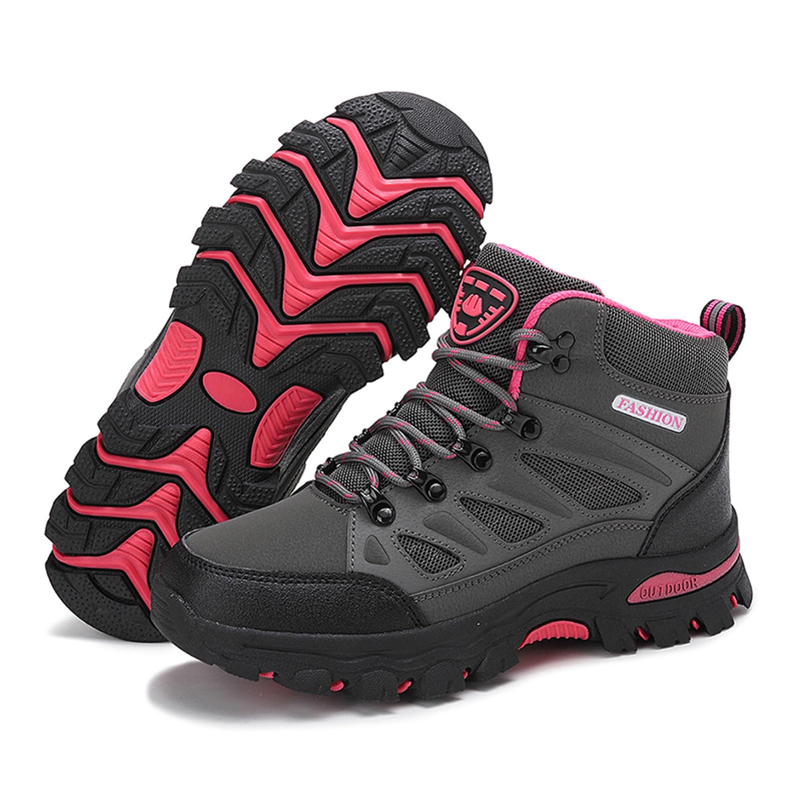 Generisch Botas de senderismo impermeables para mujer, botas de senderismo al aire libre, trekking, camping, trail, botas de senderismo, alta durabilidad, excelentes zapatos de entrenamiento