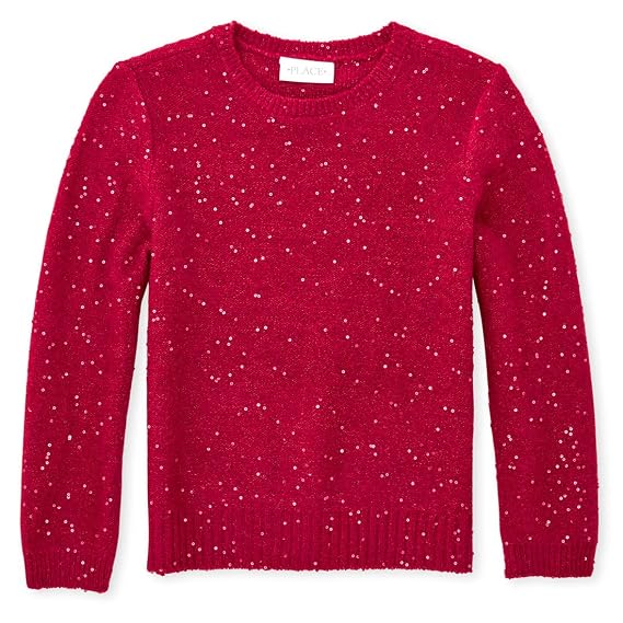 Girls' Big Sequin Sweater : Amazon 