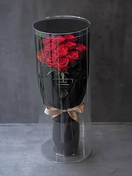 久留米絣 赤バラブーケ枯れない花束 フラワーアレンジメント 久留米絣 赤バラブーケ枯れない花束 フラワーアレンジメント