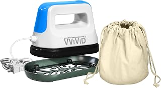 VViViD Compact Heat Press Machine for HTV Projects, DIY T-Shirts, Clothes, Portable, Lightweight