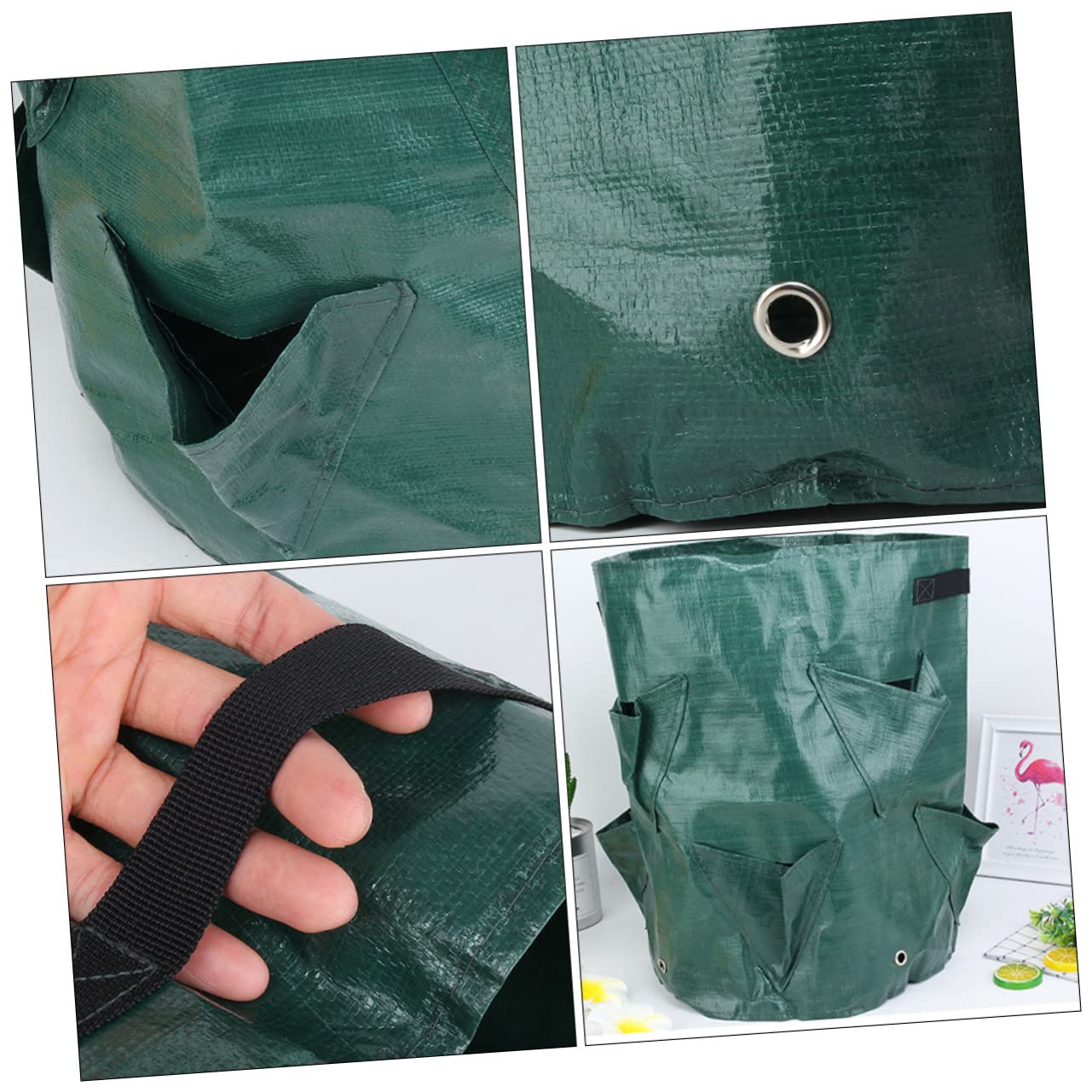 Toyvian 2 Series Bolsa De Crecimiento De Plantas De Fresas Bolsa De Transpirable Jardín Plantas Macetas 2 Piezas*2