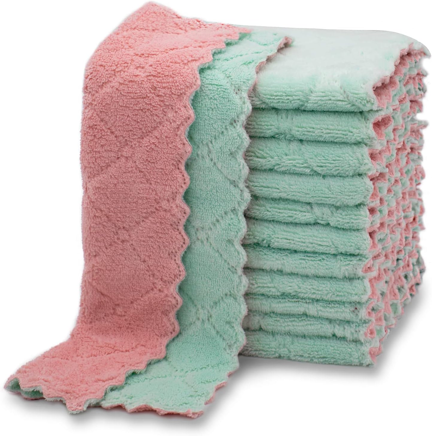 kimteny 12 Pack Dish Cloths for Washing Dishes