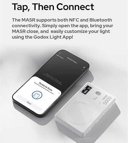 Miniatura 9 de GODOX MA5R - Luz LED RGB para teléfono, carga magnética, mini luces de video en cámara, iluminación para selfie para fotografíaTikTokVlogVideo