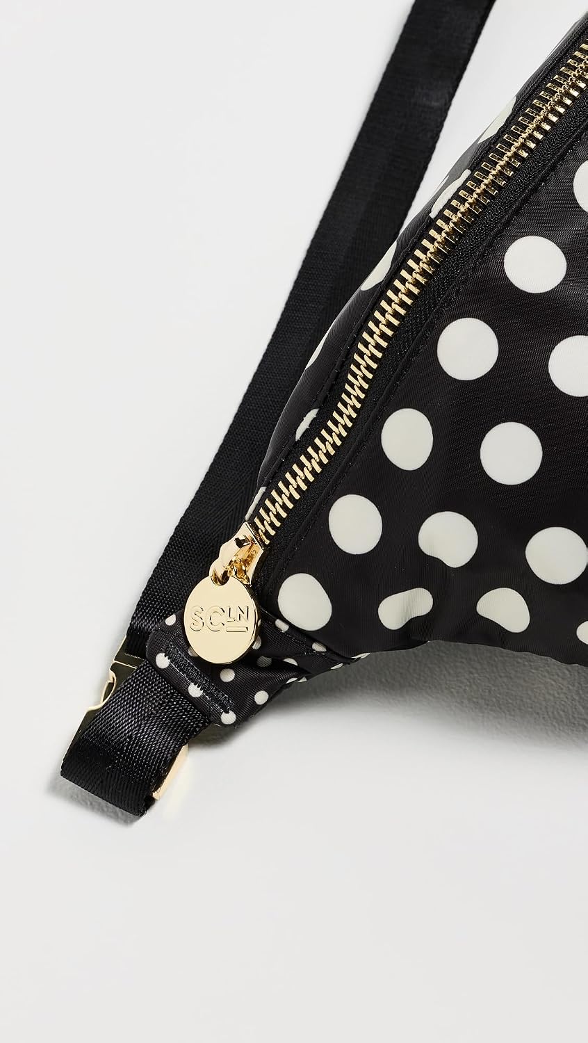 Stoney Clover Lane Women's Jumbo Fanny Pack, Small Dot Black Base, One Size