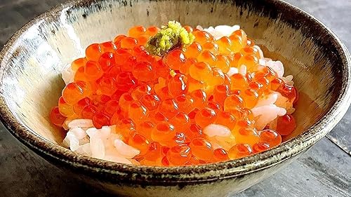 Miniatura 5 de Huevas de salmón Ikura Premium de Alaska (tarro de vidrio de 4 onzas) - Caviar de tonos joyas cosechado de forma sostenible