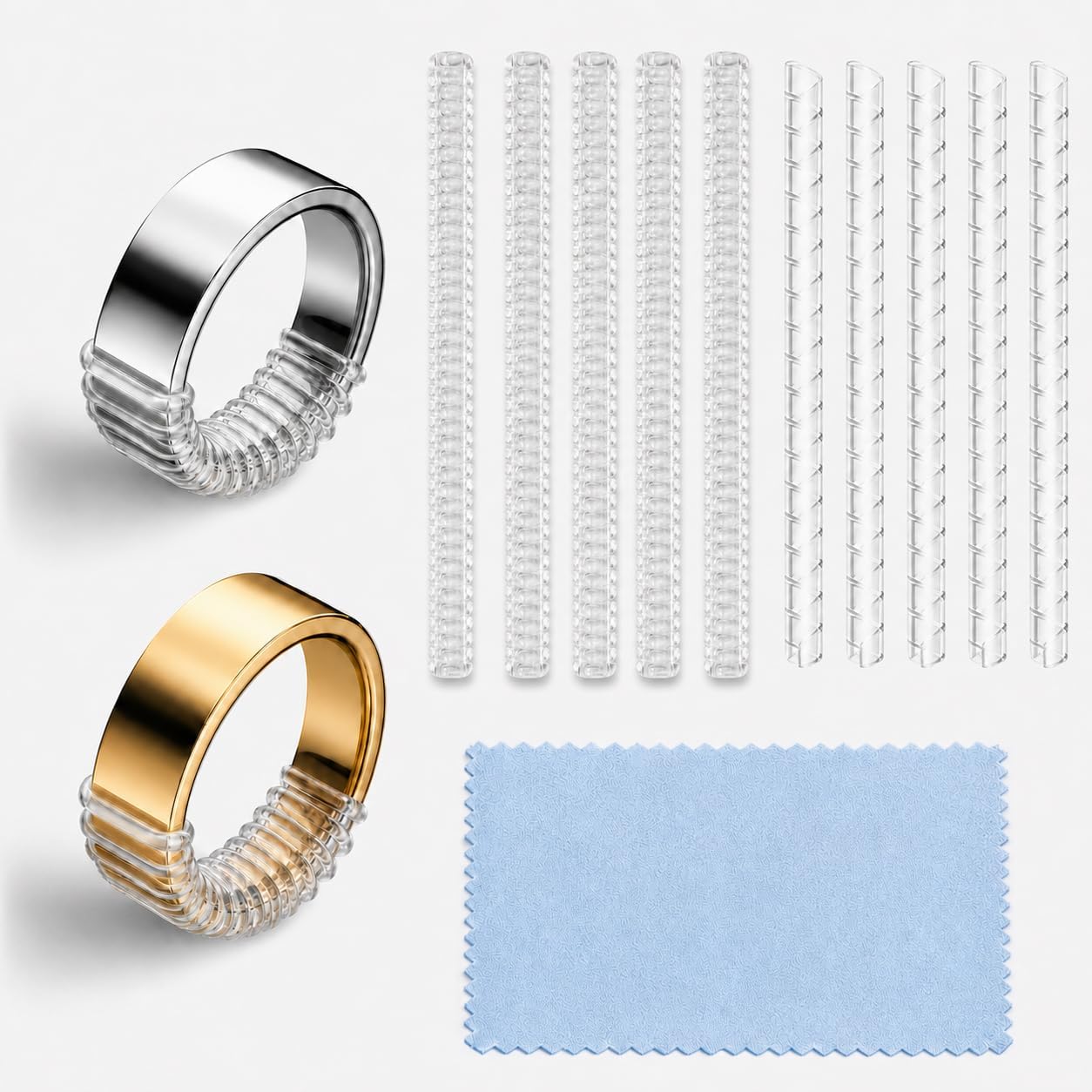 Smart Ring Size Adjuster for Oura 2/3/4/5 and RingConn 2/3, 10 Pcs