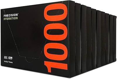 Precision Hydration Electrolyte Drink - All Natural Multi Strength Electrolyte Powders (10 Boxes (80 Packets), 1000mg/L - ...