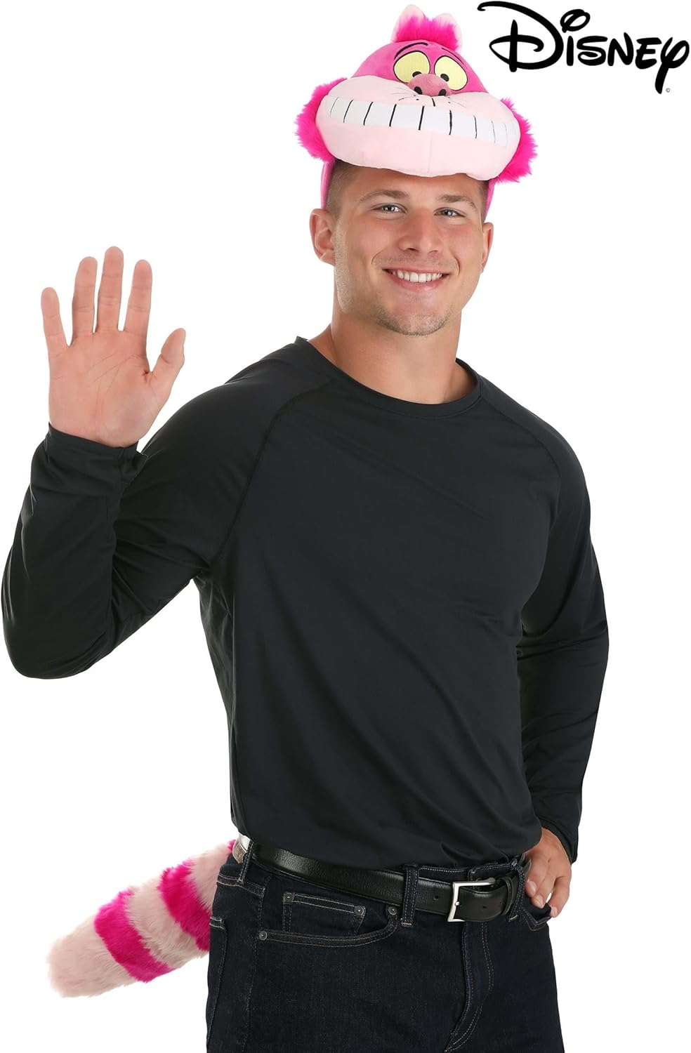 Disney Plush Cheshire Cat Headband & Tail Kit - Soft Velour and Faux Fur Costume Accessories for Adults & Kids - Image 7