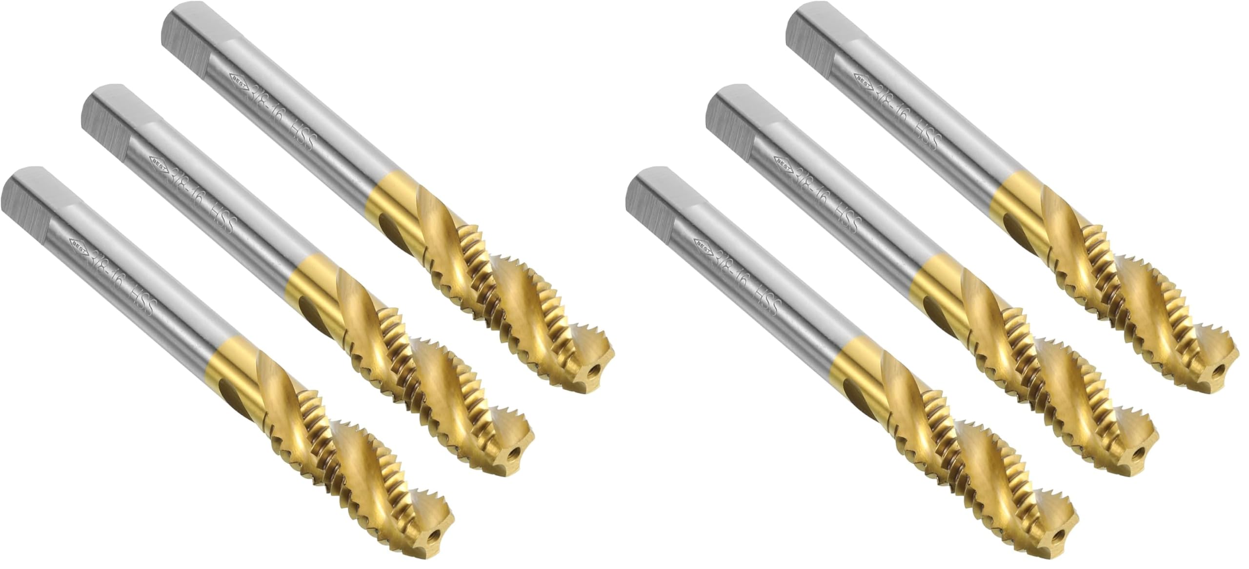 Titanium Coated Thread Taps - 3/8-16 UNC -7 Titanium Coated Thread Taps - 3/8-16 UNC -7