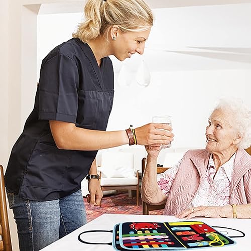 Miniatura 7 de Manta antiestrés para adultos con demencia, actividades de demencia para personas mayores, productos de demencia de Alzheimer para ancianos, tablero